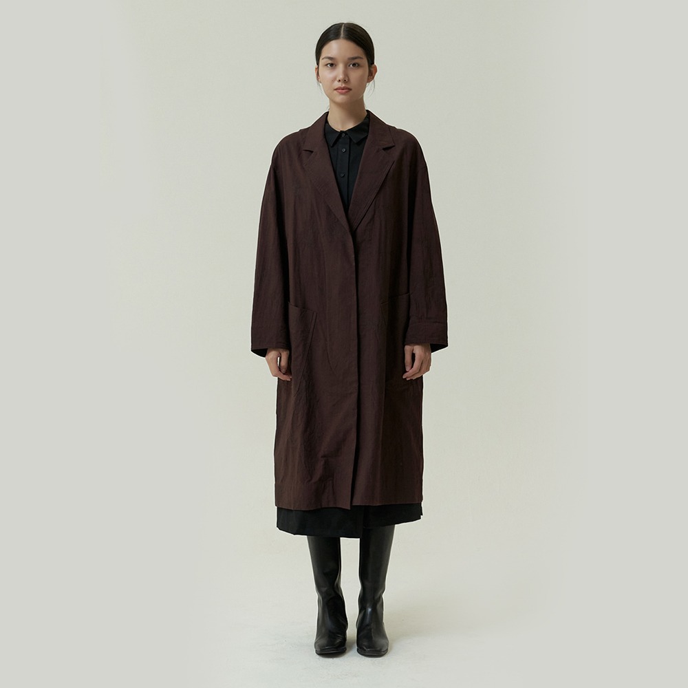 ECOGRAM 에코그램 [아유] natural dyeing belted trench coat fashion