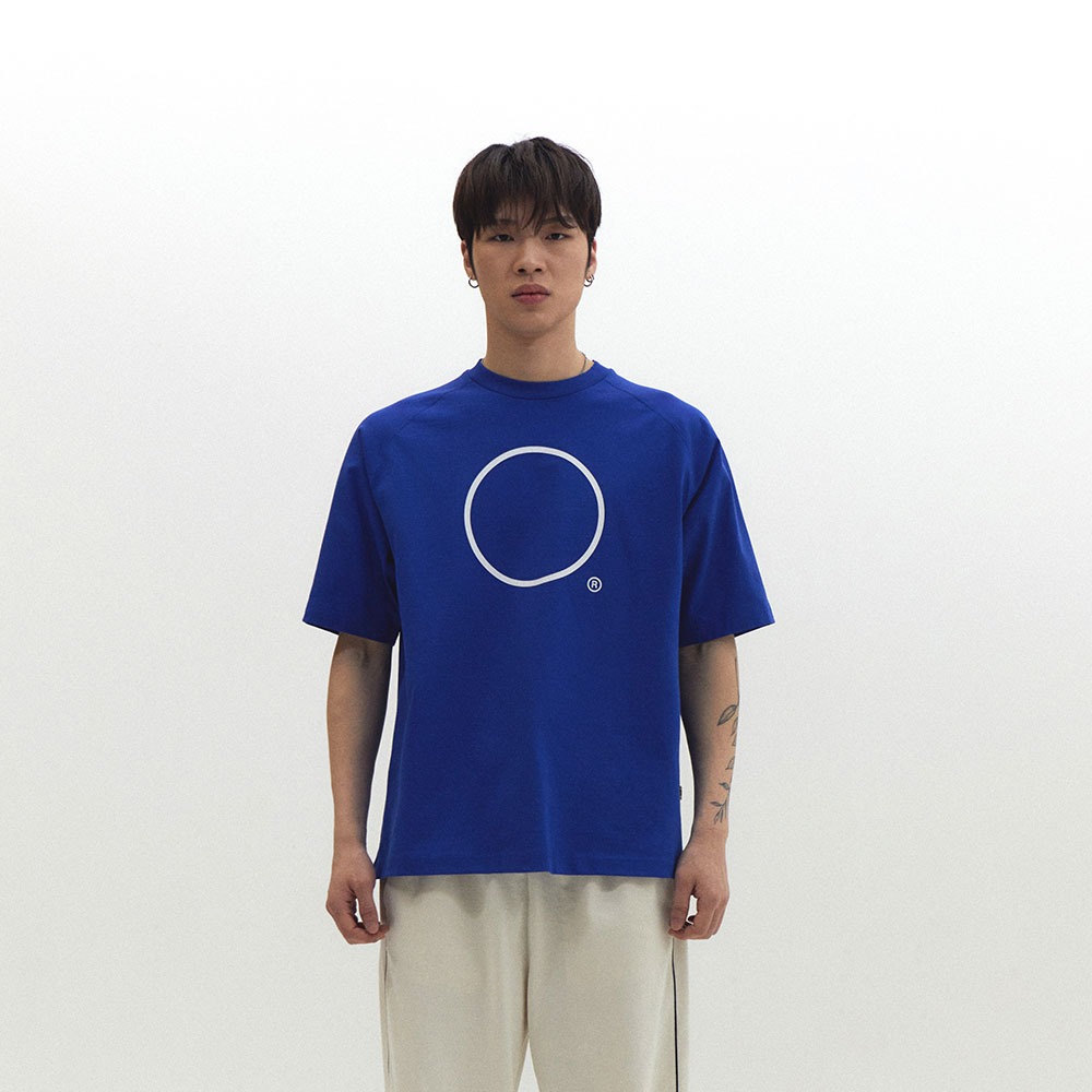 ECOGRAM 에코그램 [디어라이프] DRF 래글런 티셔츠 블루 fashion